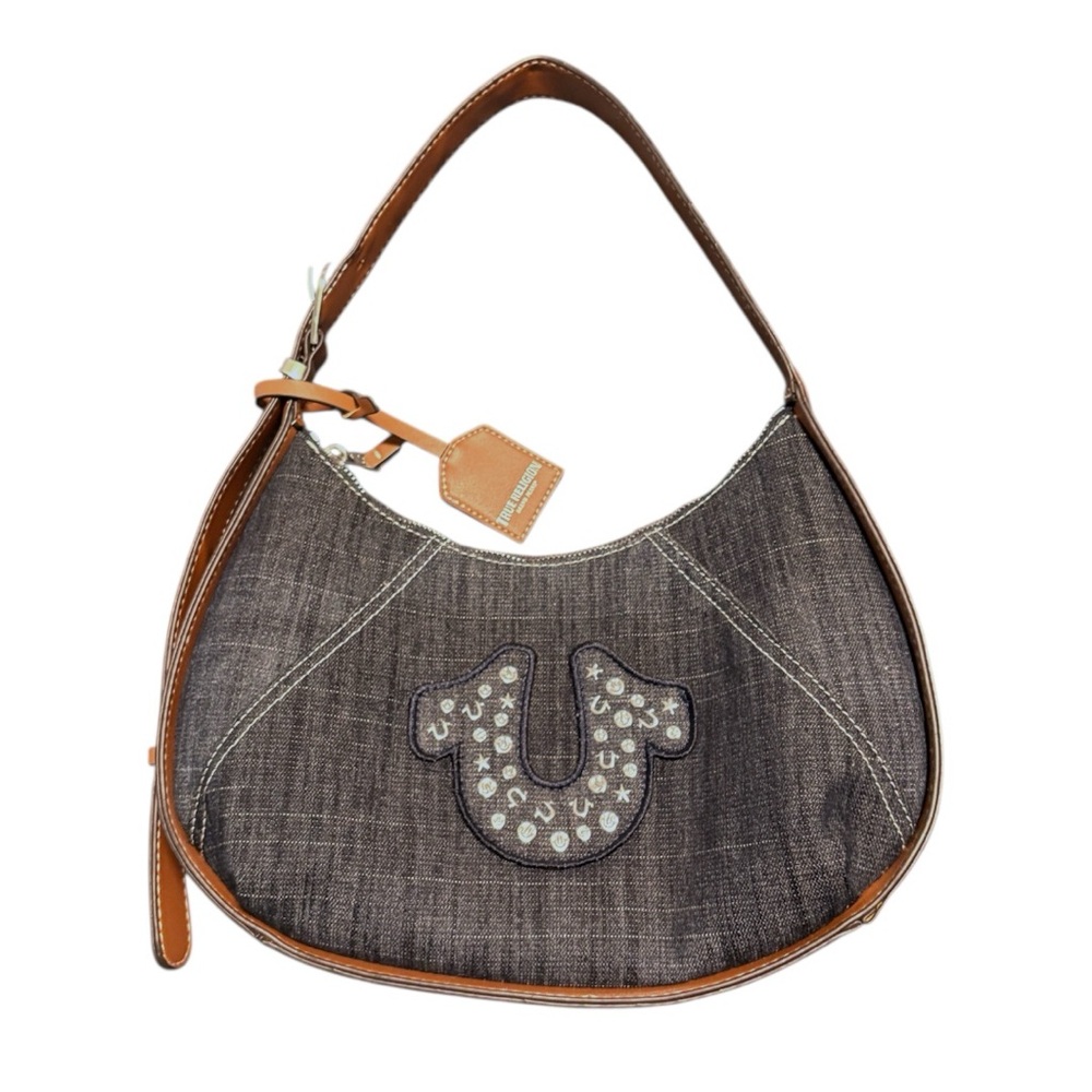 NWOT True Religion Denim Studded Shoulder Bag